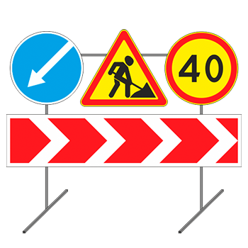 Опора под 4 дорожных знака